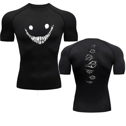 T-shirt de compression Smile horreur