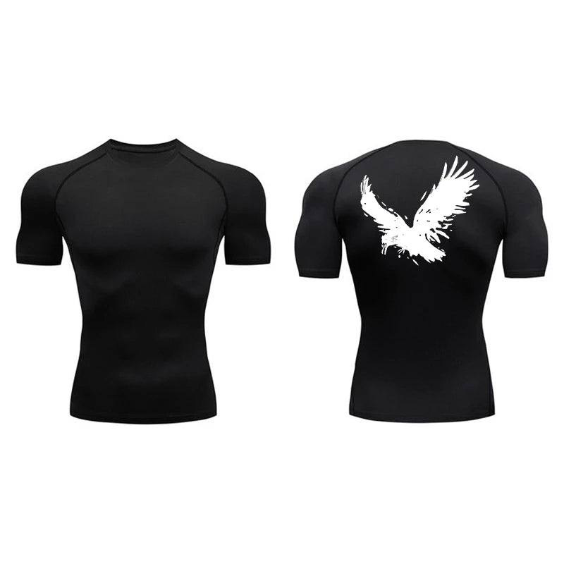 T-shirt de compression oiseau