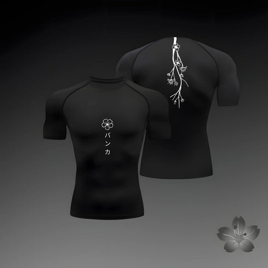 T-shirt de compression à motifs