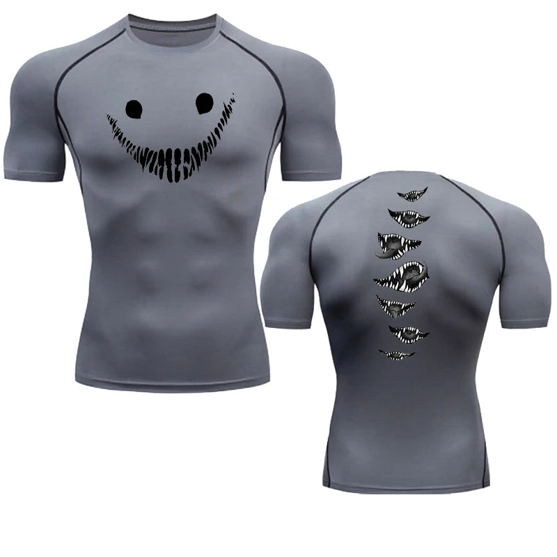 T-shirt de compression Smile horreur
