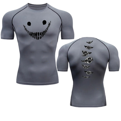T-shirt de compression Smile horreur