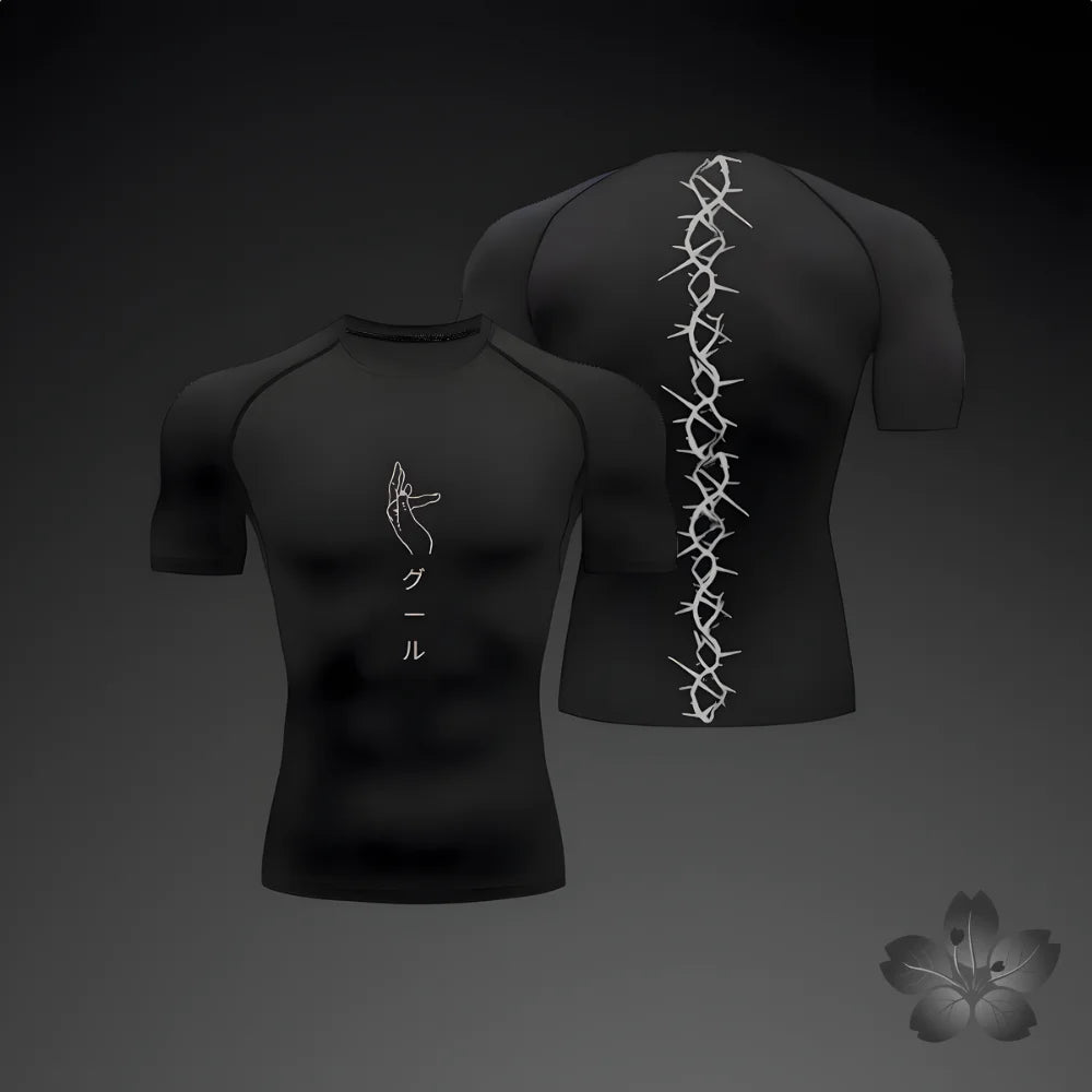 T-shirt de compression à motifs