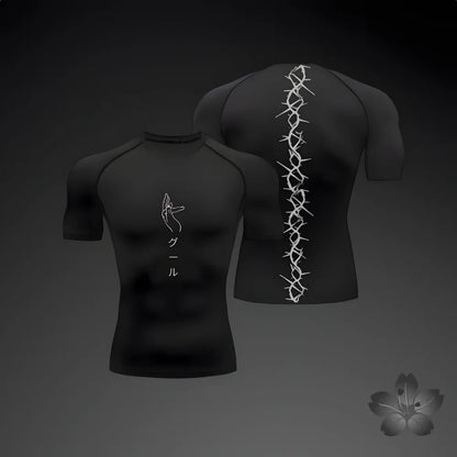 T-shirt de compression à motifs