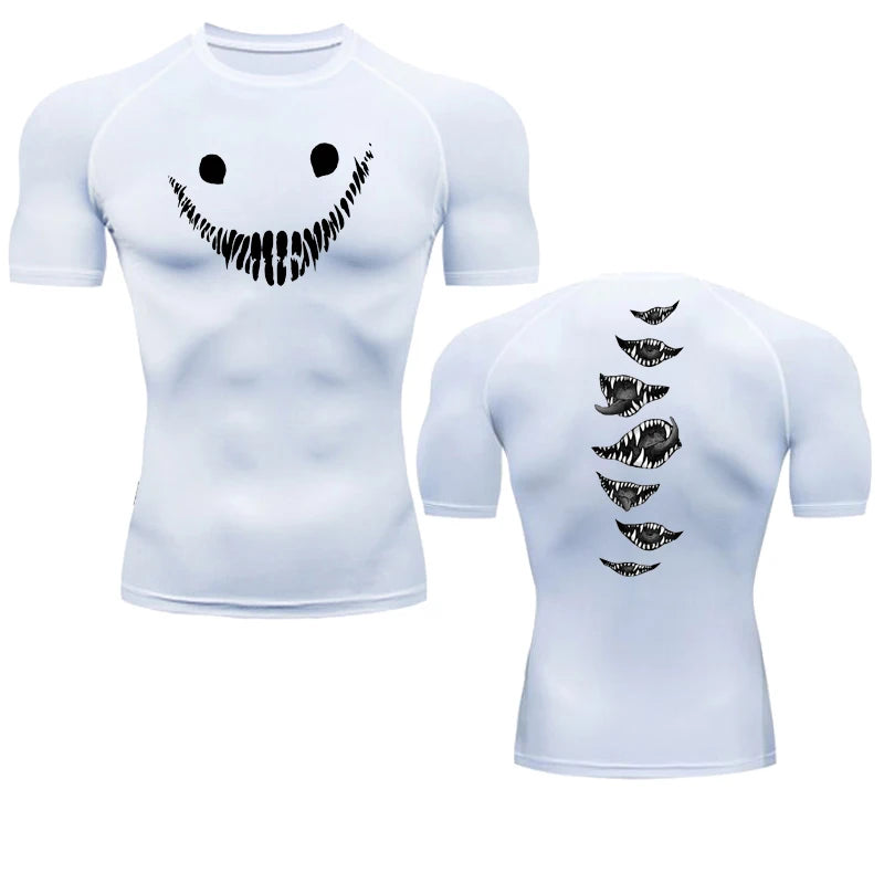 T-shirt de compression Smile horreur