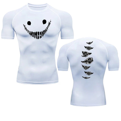 T-shirt de compression Smile horreur