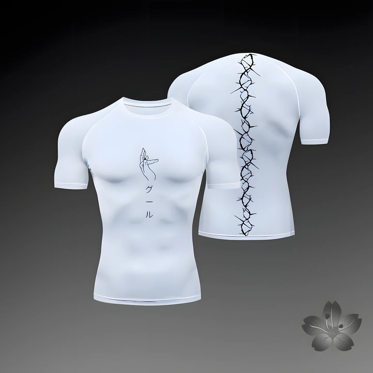 T-shirt de compression à motifs