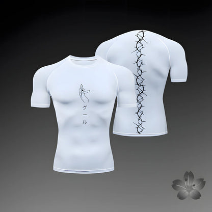 T-shirt de compression à motifs