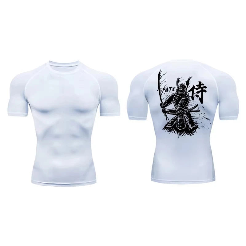 T-shirt de compression motifs japonais