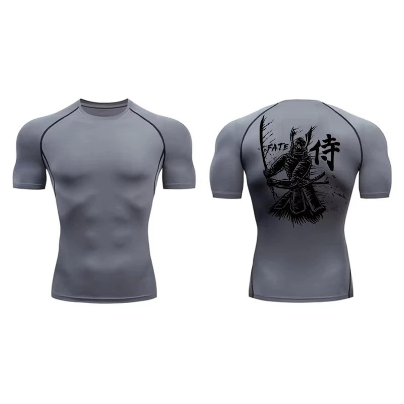 T-shirt de compression motifs japonais