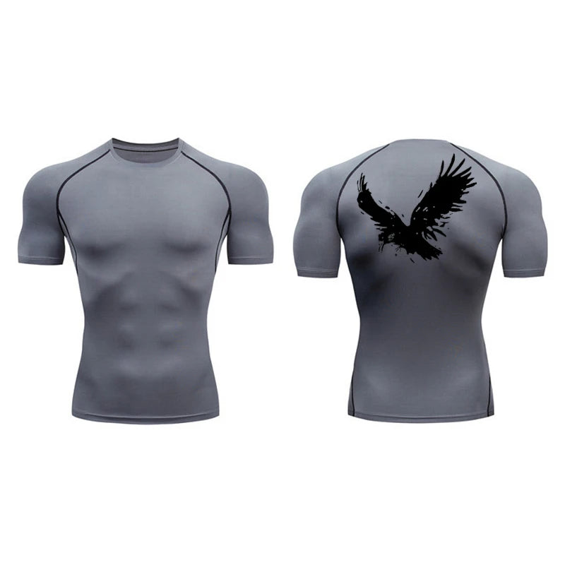T-shirt de compression oiseau