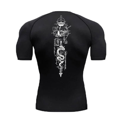 T-shirt de compression motif