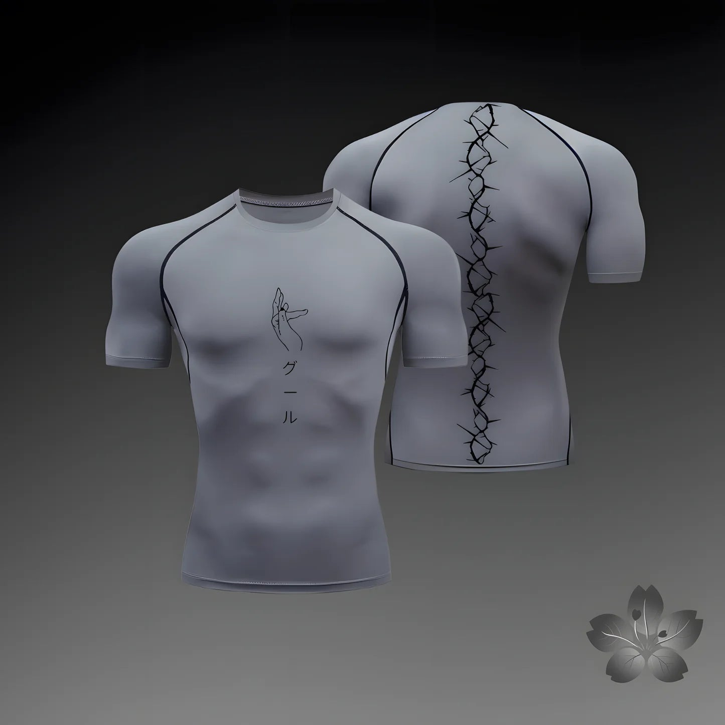 T-shirt de compression à motifs