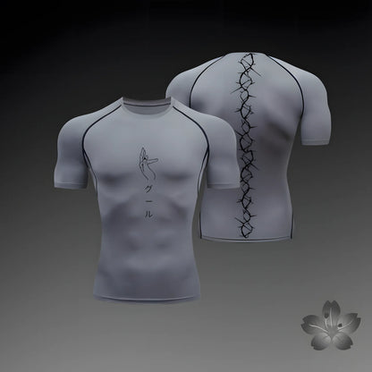 T-shirt de compression à motifs